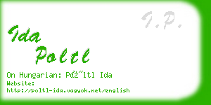 ida poltl business card